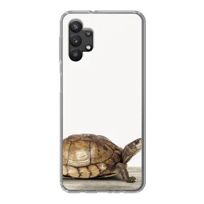Produktbild von MuchoWow® Handyhülle Schutzhülle Hülle für Samsung Galaxy A32 5G Schildkröte - Junge - Tiere - Kinder - Mädchen Silikon Softcase Handy Hülle - Softcase