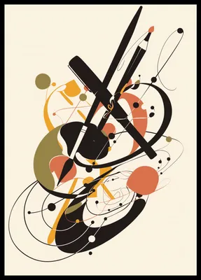 Produktbild von Plakat 42x59,4cm Abstrakter Rhapsodie