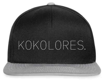Produktbild von Spreadshirt Stromberg Kokolores Snapback Cap, One size, Schwarz/Grau