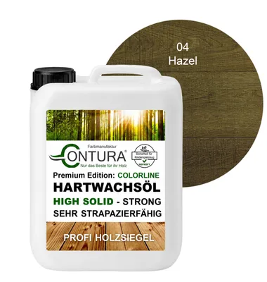 Produktbild von Contura 1 Liter FARBIGES Hartwachsöl Colorline Premium Hartwachs - 04 Hazel