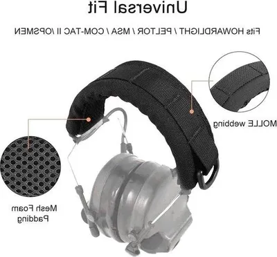 Image de Casque tactique avec protège-oreilles et microphone