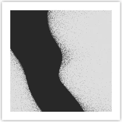 Produktbild von Poster - Poster ohne Rahmen - Schwarz Staub Weiß - 50x50 cm - Wand Bild - Wanddeko - Wandbilder - Kunstposter - Wandposter - Bilder - Kunstdruck - Wanddekoration - Wandbild - P2XAC50x50-4744