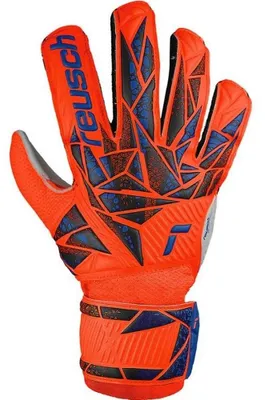 Imagen del producto de Reusch - Guantes de portero "Attrakt Infinity" para niños, modelo SX1306 (talla 8), color naranja