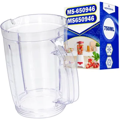 Mixbecher 750 ml, transparent, Kunststoff, Originalcode MS-650946