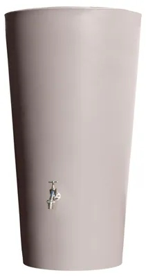 Image de Tonneau de pluie taupe RAINBOWL FLOWER 150 litres plantable