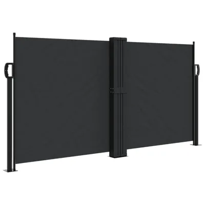 Obrázek produktu pro vidaXL Boční výsuvná markýza černá 120x600 cm