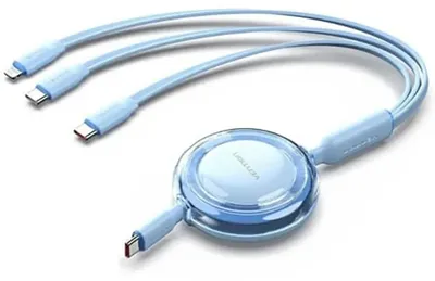 Obrázek produktu pro Vention TRJSBE, USB A, USB C/Lightning, USB 2.0, Modrá