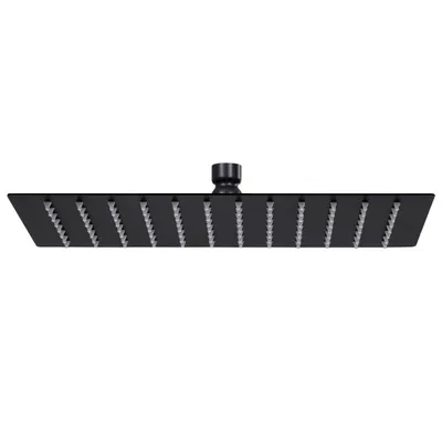 Produktbild von vidaXL Regenbrause Edelstahl 30x20 cm Rechteckig Schwarz