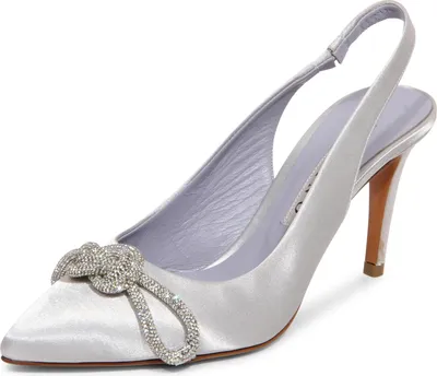 Immagine prodotto di L1230 Decollete Slingback Donna Albano Woman Satin Shoes