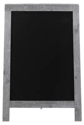 Produktbild von Securit® Nature kleine Gehwegtafel aus Buchenholz in Vintage Grau 85 cm