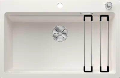 Immagine prodotto di BLANCO ETAGON 8, SILGRANIT® PuraDur®, bianco, con telecomando per scarico, con accessori