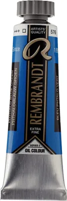 Obrázek produktu pro Rembrandt olejová barva v tubě 15 ml ftalově modrá nazelenalá 576