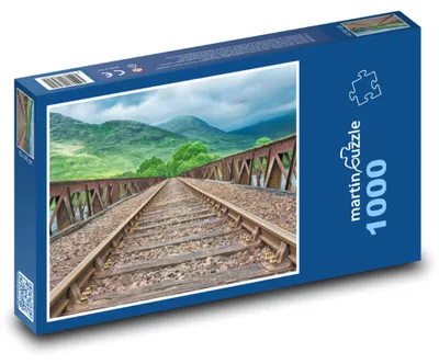 Obrázok produktu pre Puzzle 1000 Železničná trať v prírode - martinpuzzle