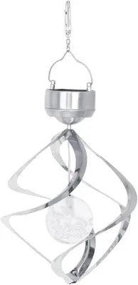 Image de Mobile à vent solaire pour l'extérieur, changeant de couleur, rotatif, idéal pour la décoration de jardin et de balcon