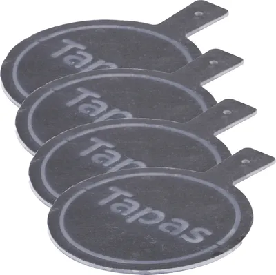 Immagine prodotto di set di 4 piatti da portata in ardesia per tapas Bako Round