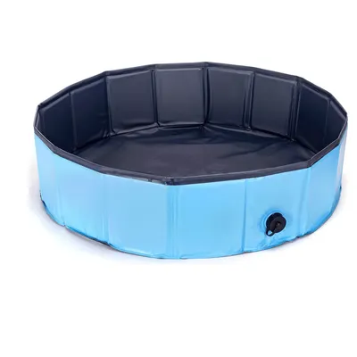 Produktbild von Nobleza Hundepool für Hunde, Swimmingpool , Hund Planschbecken Schwimmbecken, Faltbarer Pool Badewanne Wasserbecken, Blau 180 x 30 cm