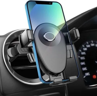 Obrázek produktu pro Ochranná mřížka ventilátoru pro iPhone a smartphony Galaxy – kulatý držák do auta z plastu