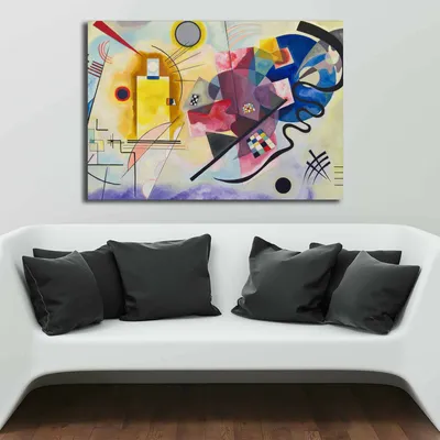 Produktbild von Wallity, 70100KANDINSKY028- VSL1163, Bunt, Leinwandbilder, 70 x 100 cm, 100% Leinwand