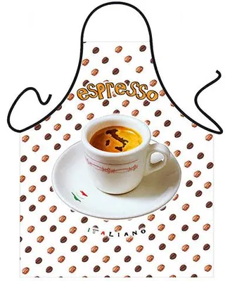 Immagine prodotto di Grembiule Coffee Lover in Poliestere Bianco