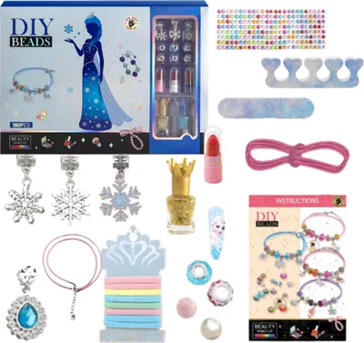 Produktbild von Schmuckherstellungsset Diy Armbänder Perlen Charms Make-Up Nagellacke