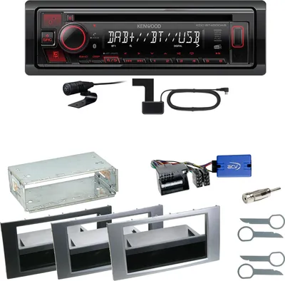 Produktbild von Kenwood KDC-BT450DAB Bluetooth DAB Einbauset für Ford Focus C-Max Fiesta Transit