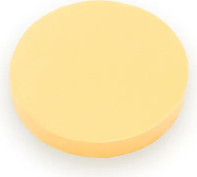 Produktbild von Intirilife Make Up Schwamm Rund Makeup Sponge in Beige - 9 cm Durchmesser - 1.5 cm Höhe - Weicher Beauty Blender für Foundation und Concealer Puderquaste Kosmetik Schmink Schwämmchen