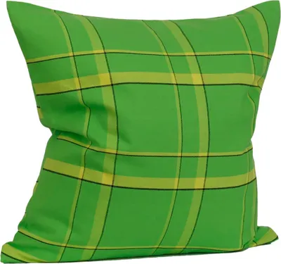 Produktbild von Kissen Bio Baumwolle Karo lind 60 x 60 cm Hängemattenglück