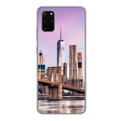 Produktbild von MuchoWow® Handyhülle Schutzhülle Hülle für Samsung Galaxy S20 Plus Brooklyn Bridge und die New Yorker Skyline Silikon Softcase Handy Hülle - Hartschale