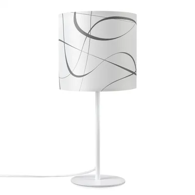 Produktbild von Tischlampe Nachttisch Stoffschirm Wandleuchte Wohnzimmer Tischleuchte Vintage