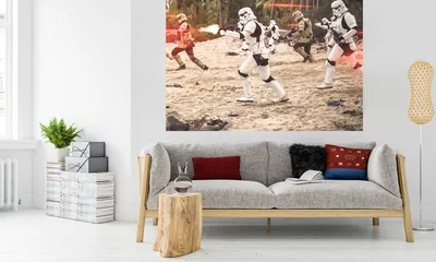 Produktbild von Komar Digitaldruck Vliestapete "Star Wars Imperial Strike", bunt, 200 x 250 cm; 011-DVD2