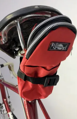 Produktbild von Doppel-Satteltasche Rennrad Reifentasche Nylon rot