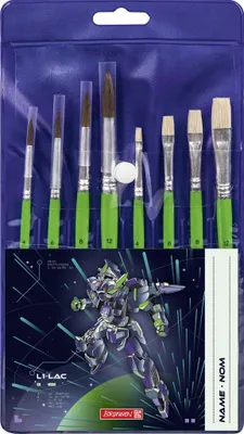 Produktbild von Schulpinsel 8er-Set Robot Hero