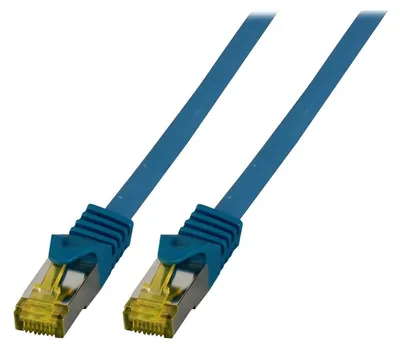 Produktbild von EFB RJ45 Patchkabel S/FTP,Cat.6A,LSZH,Cat.7 Rohk.,1m,blau