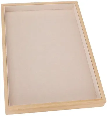 Produktbild von Ibenzoa® Eleganter Schmuck-Organizer aus massivem Holz mit m Flanellfutter – Aufbewahrung für Ohrringe, Ketten, Ringe & Armbänder