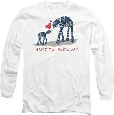 Image de Star Wars - "Joyeuse fête des mères" T-shirt homme/femme unie TV14379 (XL) (Blanc)