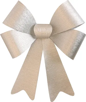 Produktbild von Riesenschleife Silber Glänzend 36 x 51 cm -