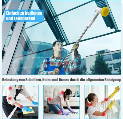 Produktbild von Elektrische Reinigungsbürste Spin schrubber aufladbar felgenbürste