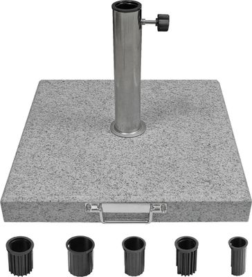 Schirmständer Ferona Base Granit 90 Kg Schwarz Ink. Rollen