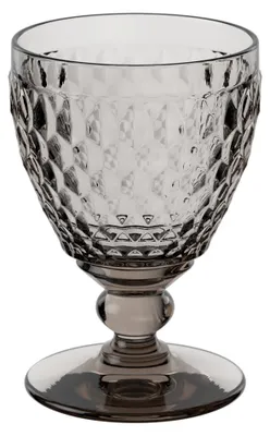 Image de Villeroy & Boch – Boston coloured Weißweinglas smoke 83 mm, 125 ml – Kristallglas – Art.-Nr. 1173090035 – EAN 4003686307926 – Vorteilset 12 Stück – inkl. 4 Edelstahl-Trinkhalme