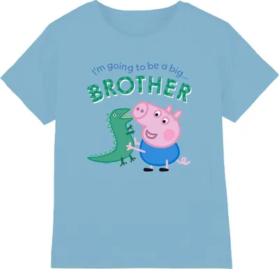 Immagine prodotto di Peppa Pig - Maglietta "Grande Fratello" per bambini TV15166 (128) (Azzurro)