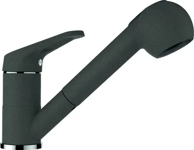 Produktbild von SCHOCK Armatur COSMO in ASPHALT mit schwenkbarem Brauseauslauf / Einhebelmischer