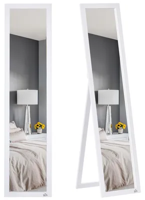 Produktbild von HOMCOM Ganzkörperspiegel, 154 x 37 cm Wandspiegel mit Ständer, für Wohnzimmer