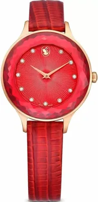 Produktbild von Swarovski Damenuhr Octea Nova Rot/Roségold 5650002