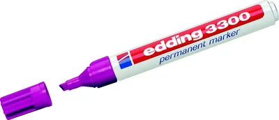 Produktbild von Permanentmarker edding 3300 rot violett Packung mit 10 Stück
