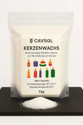 Immagine prodotto di Palline di cera bianca, 1 kg, cera di paraffina, per la produzione di candele