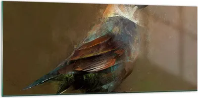 Produktbild von Bilder auf glas - Vogel Natur - 120x50cm - Glasbilder - Wandbilder - Bilder - Kunstdruck - zum Aufhängen bereit - Wanddekoration aus Glas - Glas Bilder - Wandbild auf Glas - Einteilig - GAB120x50-3924