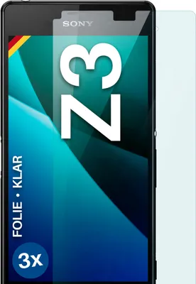 Produktbild von moex® 3x Schutzfolie kompatibel mit Sony Xperia Z3 - Displayschutzfolie dünn Folie, Klar