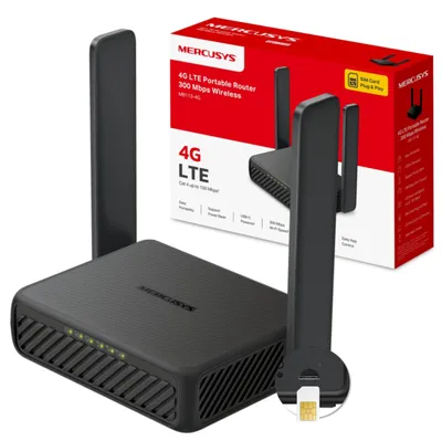 Productafbeelding van Mercusys MB113-4G LTE Wi-Fi Router, mobiele 4G router, draagbaar met SIM-kaart, ongeveer