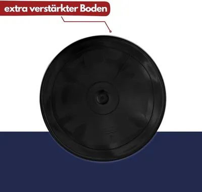 Image de 5 x seau à mortier rond 65 litres noir