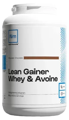 Image de Gainers - Nutrimuscle - Lean gainer whey & avoine (1kg) - Saveur Chocolat